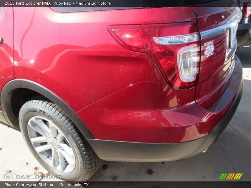 Ruby Red / Medium Light Stone 2015 Ford Explorer FWD