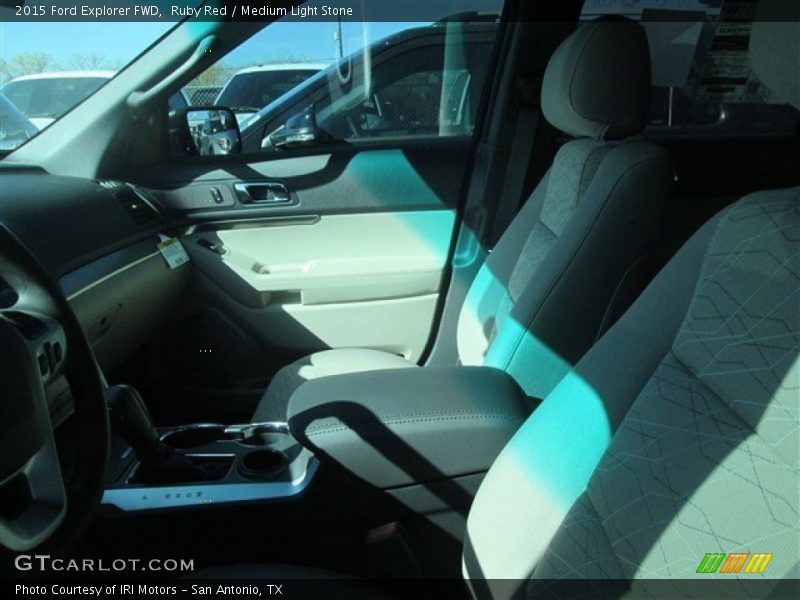Ruby Red / Medium Light Stone 2015 Ford Explorer FWD