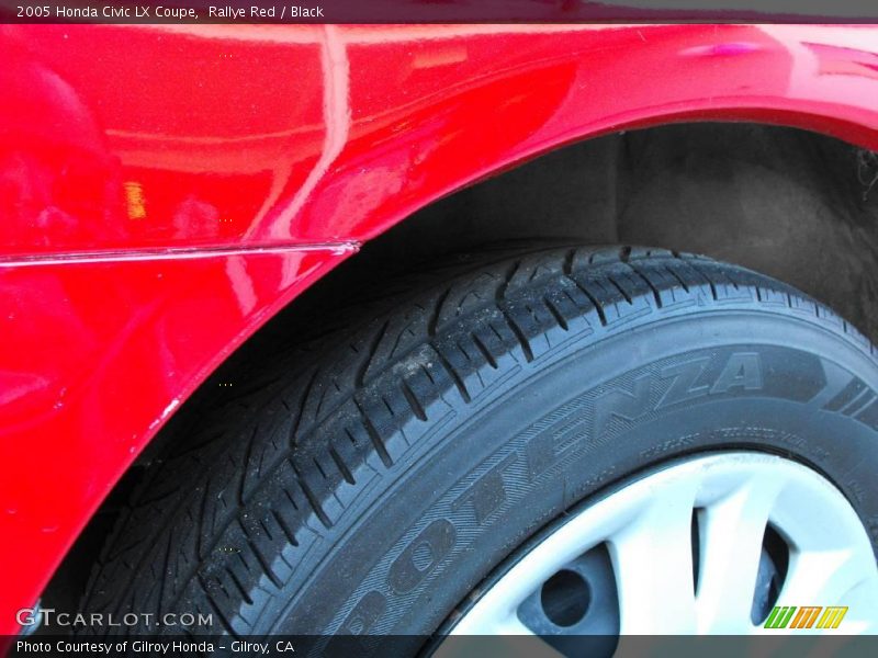 Rallye Red / Black 2005 Honda Civic LX Coupe