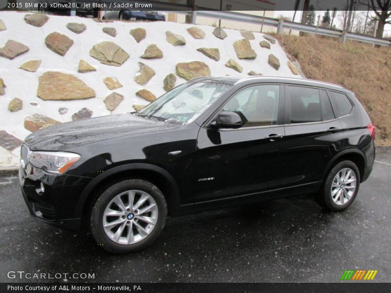 Jet Black / Saddle Brown 2015 BMW X3 xDrive28i