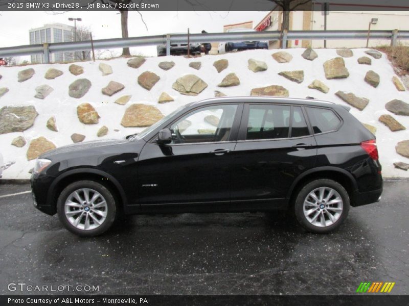 Jet Black / Saddle Brown 2015 BMW X3 xDrive28i