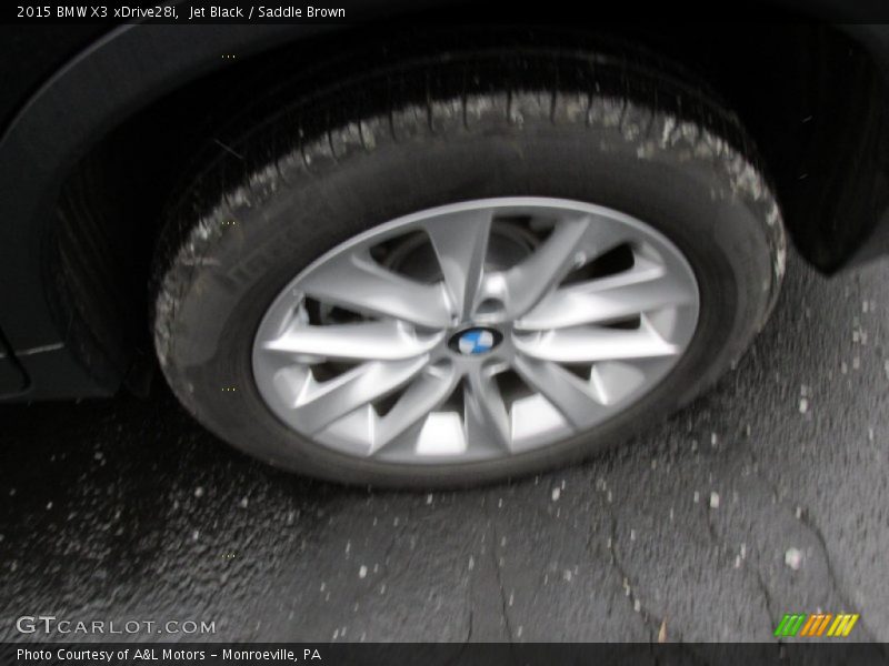 Jet Black / Saddle Brown 2015 BMW X3 xDrive28i