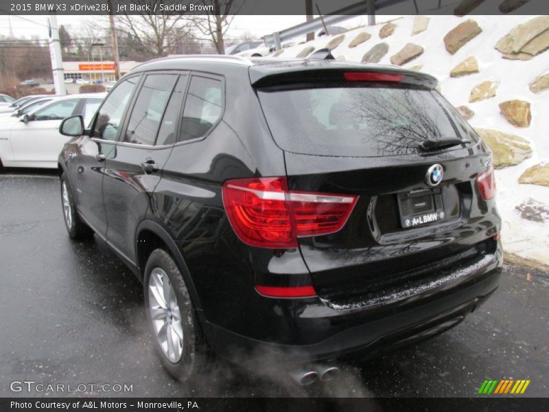 Jet Black / Saddle Brown 2015 BMW X3 xDrive28i