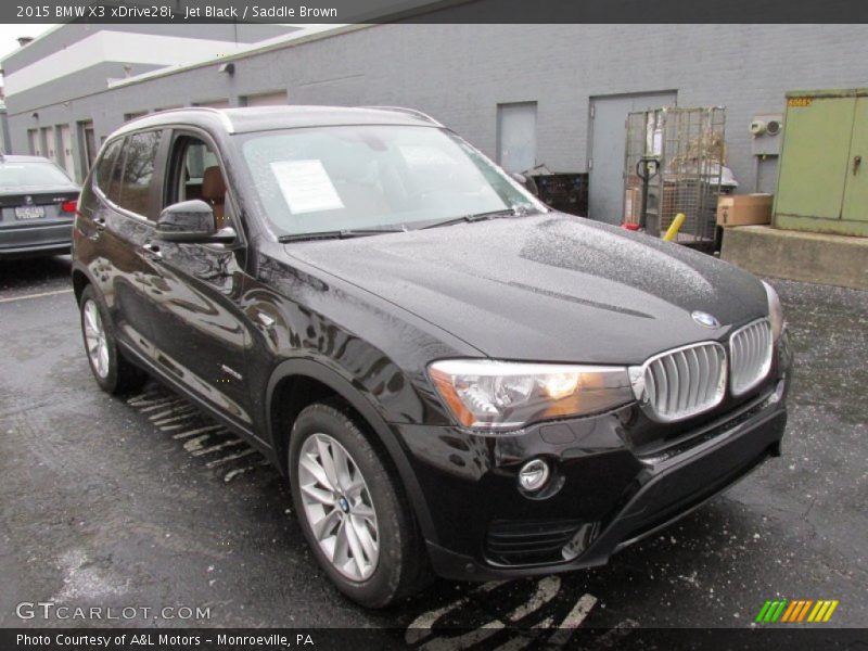 Jet Black / Saddle Brown 2015 BMW X3 xDrive28i