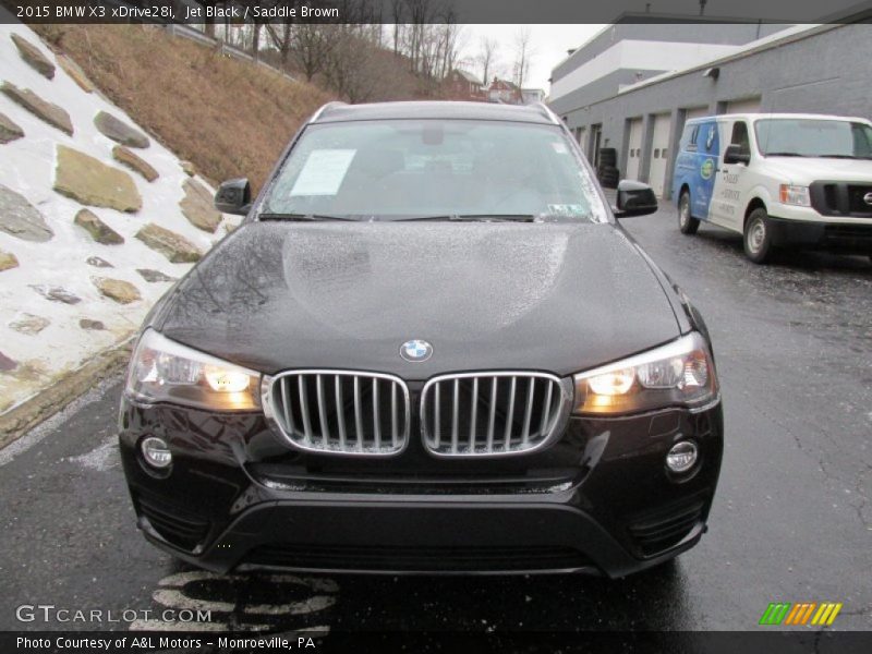 Jet Black / Saddle Brown 2015 BMW X3 xDrive28i