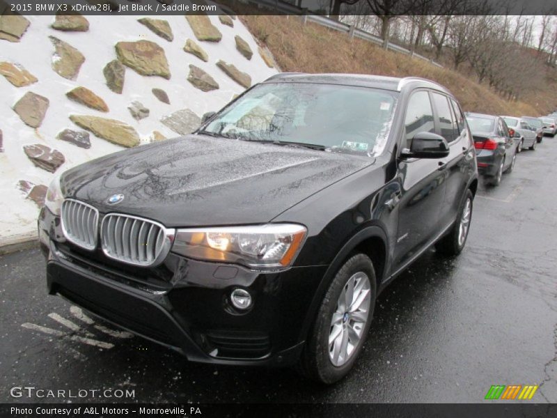 Jet Black / Saddle Brown 2015 BMW X3 xDrive28i