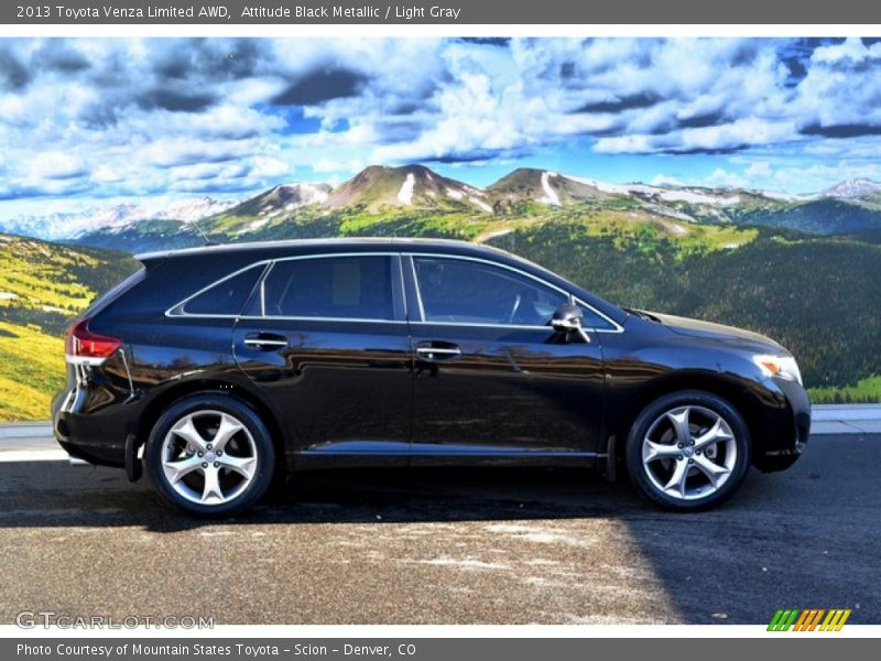 Attitude Black Metallic / Light Gray 2013 Toyota Venza Limited AWD