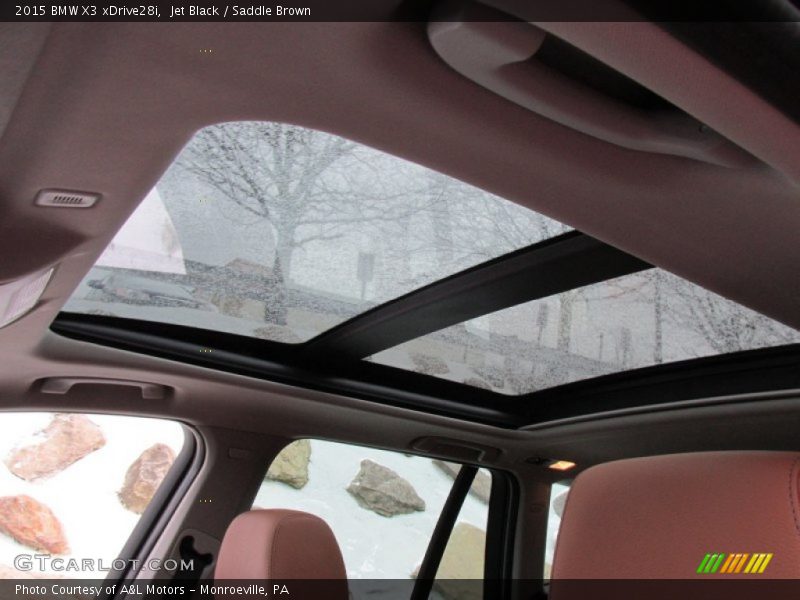 Jet Black / Saddle Brown 2015 BMW X3 xDrive28i