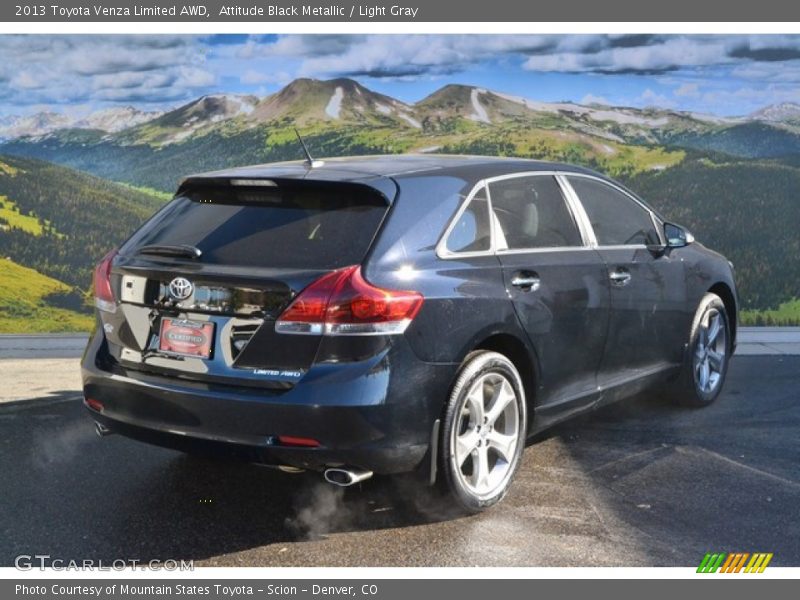 Attitude Black Metallic / Light Gray 2013 Toyota Venza Limited AWD