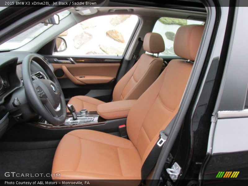 Jet Black / Saddle Brown 2015 BMW X3 xDrive28i