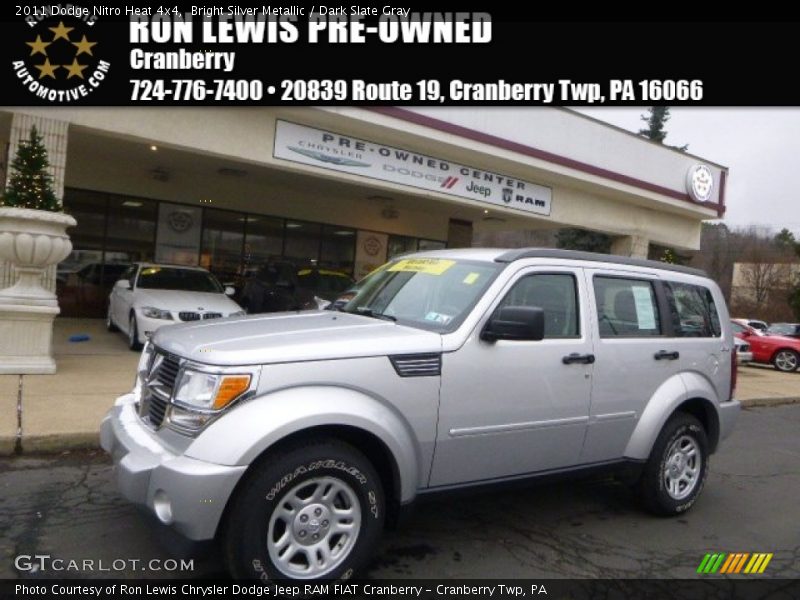 Bright Silver Metallic / Dark Slate Gray 2011 Dodge Nitro Heat 4x4