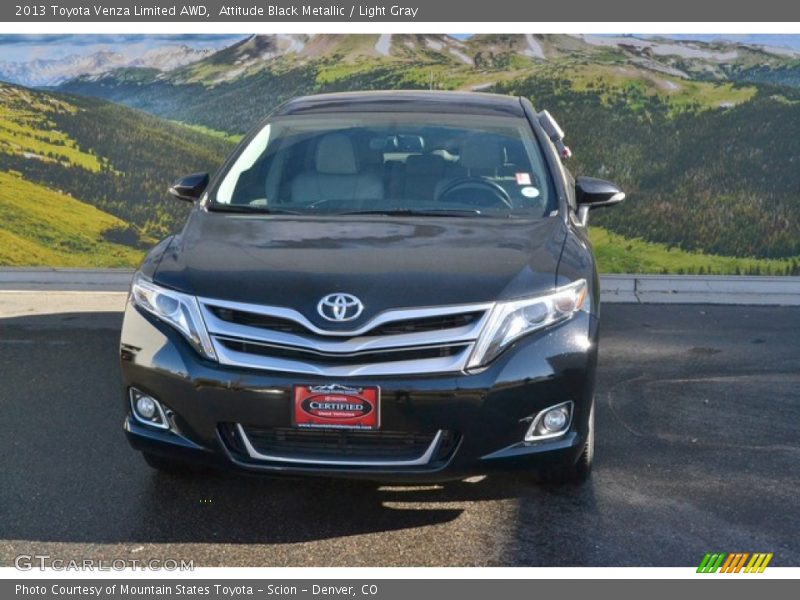 Attitude Black Metallic / Light Gray 2013 Toyota Venza Limited AWD
