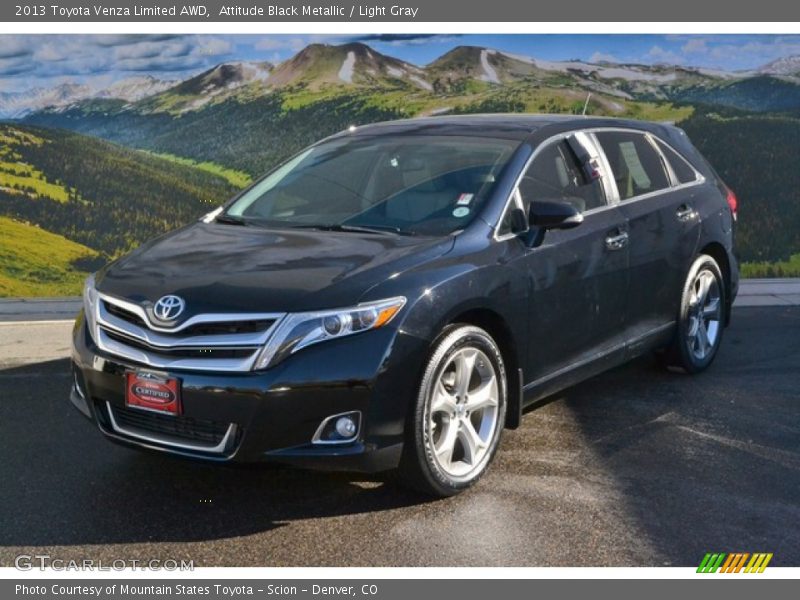 Attitude Black Metallic / Light Gray 2013 Toyota Venza Limited AWD