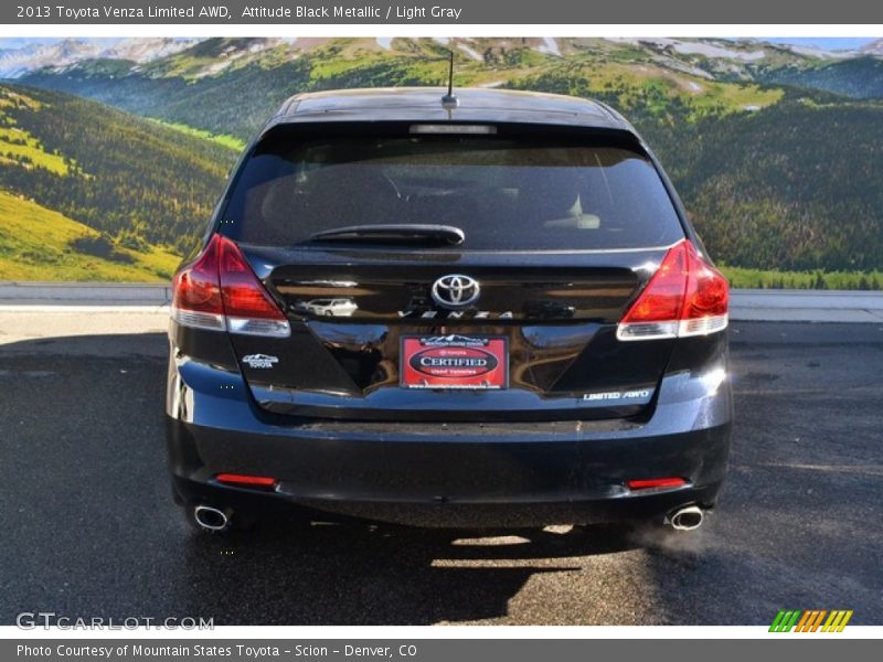 Attitude Black Metallic / Light Gray 2013 Toyota Venza Limited AWD