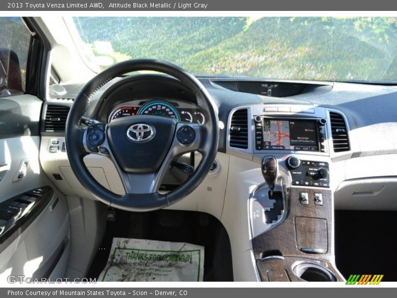 Attitude Black Metallic / Light Gray 2013 Toyota Venza Limited AWD