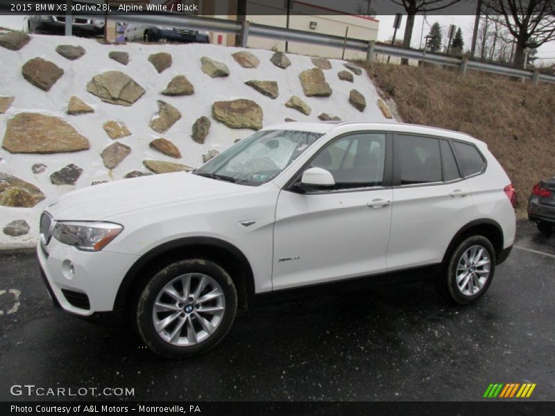Alpine White / Black 2015 BMW X3 xDrive28i