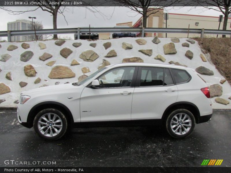 Alpine White / Black 2015 BMW X3 xDrive28i