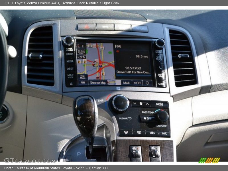 Attitude Black Metallic / Light Gray 2013 Toyota Venza Limited AWD