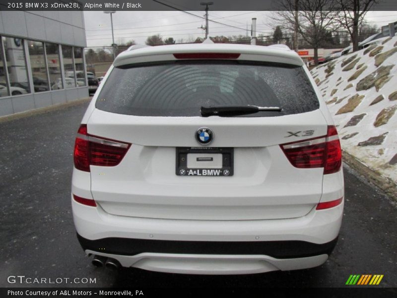 Alpine White / Black 2015 BMW X3 xDrive28i