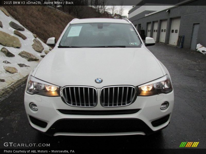 Alpine White / Black 2015 BMW X3 xDrive28i