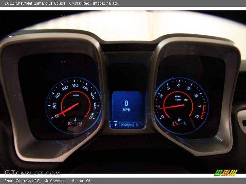 Crystal Red Tintcoat / Black 2012 Chevrolet Camaro LT Coupe