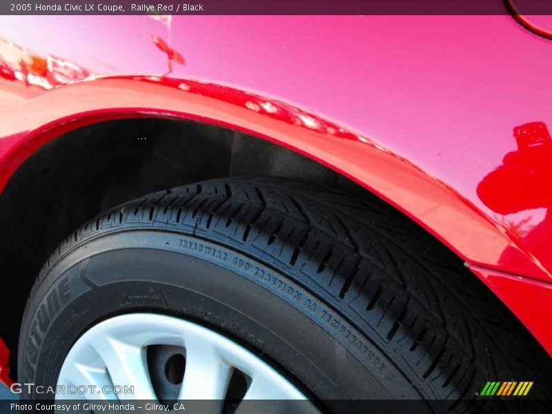 Rallye Red / Black 2005 Honda Civic LX Coupe