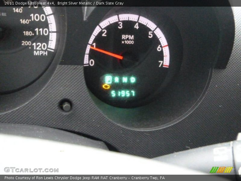 Bright Silver Metallic / Dark Slate Gray 2011 Dodge Nitro Heat 4x4