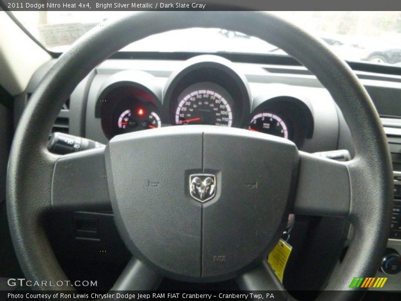 Bright Silver Metallic / Dark Slate Gray 2011 Dodge Nitro Heat 4x4