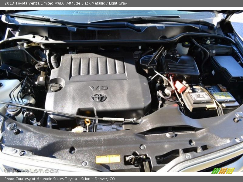 Attitude Black Metallic / Light Gray 2013 Toyota Venza Limited AWD