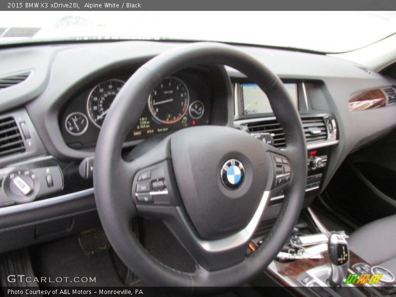 Alpine White / Black 2015 BMW X3 xDrive28i