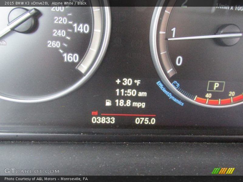 Alpine White / Black 2015 BMW X3 xDrive28i