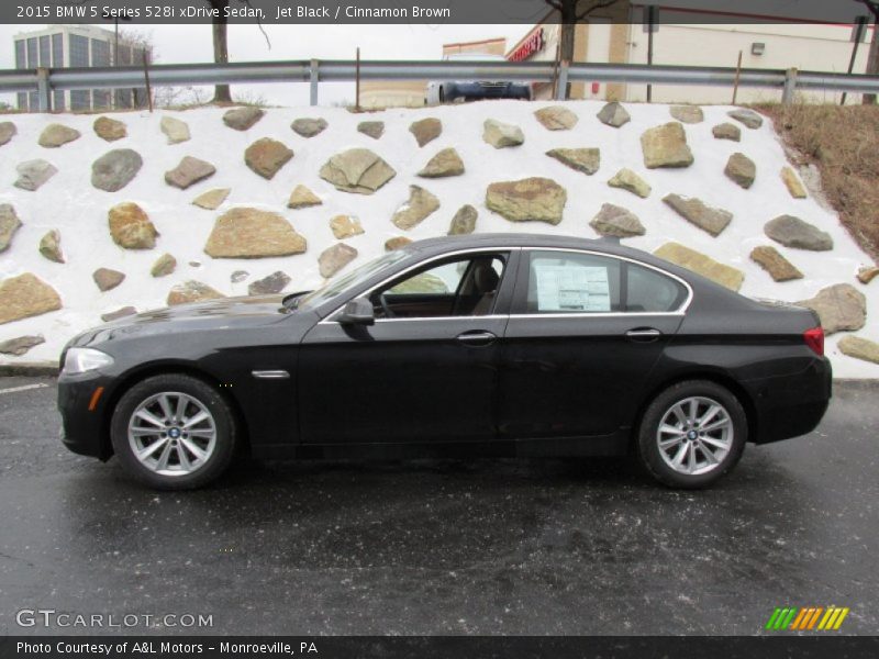 Jet Black / Cinnamon Brown 2015 BMW 5 Series 528i xDrive Sedan