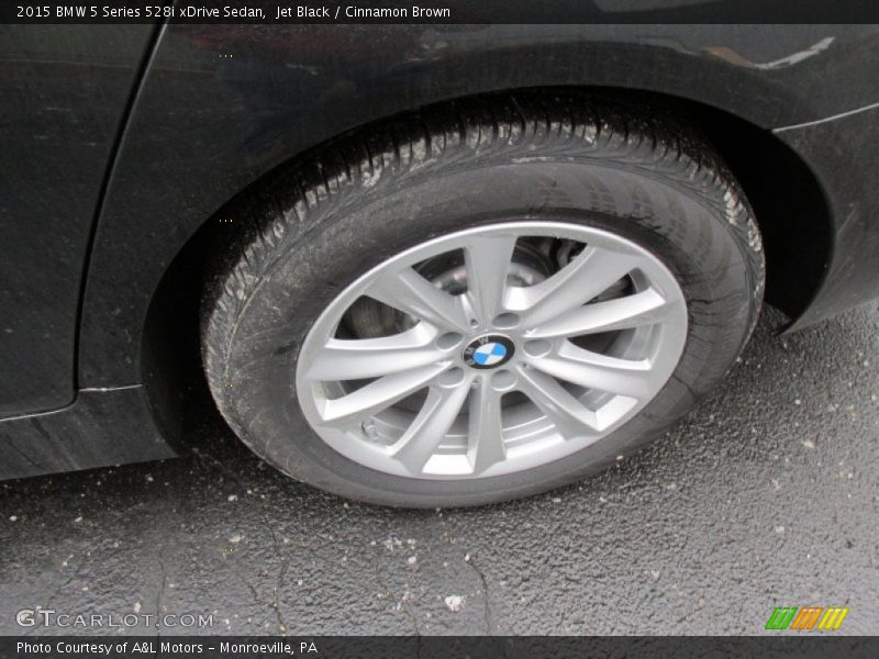 Jet Black / Cinnamon Brown 2015 BMW 5 Series 528i xDrive Sedan