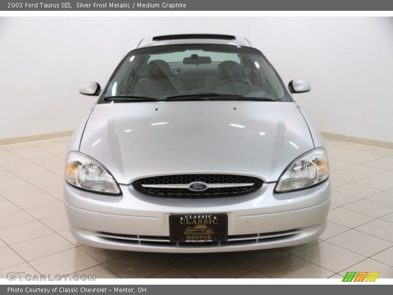 Silver Frost Metallic / Medium Graphite 2003 Ford Taurus SES
