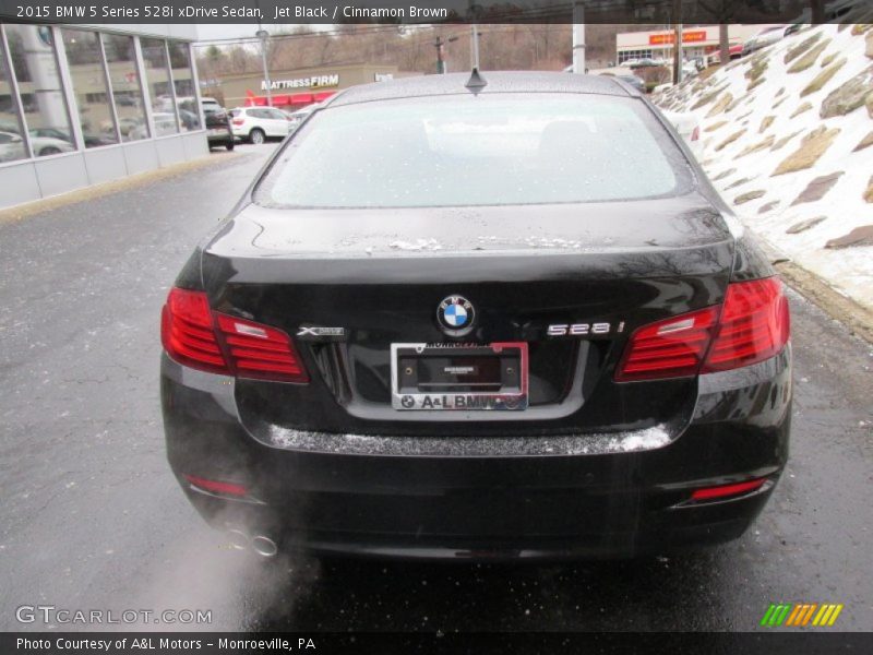 Jet Black / Cinnamon Brown 2015 BMW 5 Series 528i xDrive Sedan