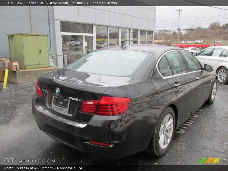 Jet Black / Cinnamon Brown 2015 BMW 5 Series 528i xDrive Sedan