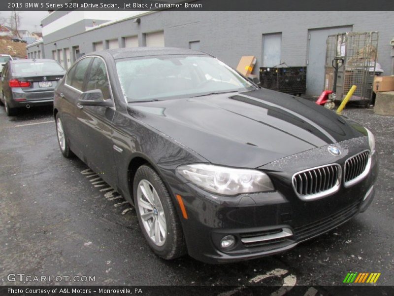 Jet Black / Cinnamon Brown 2015 BMW 5 Series 528i xDrive Sedan