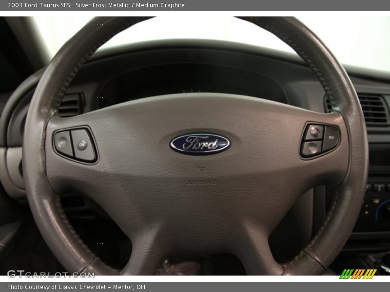 Silver Frost Metallic / Medium Graphite 2003 Ford Taurus SES