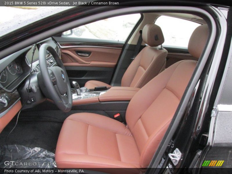 Jet Black / Cinnamon Brown 2015 BMW 5 Series 528i xDrive Sedan