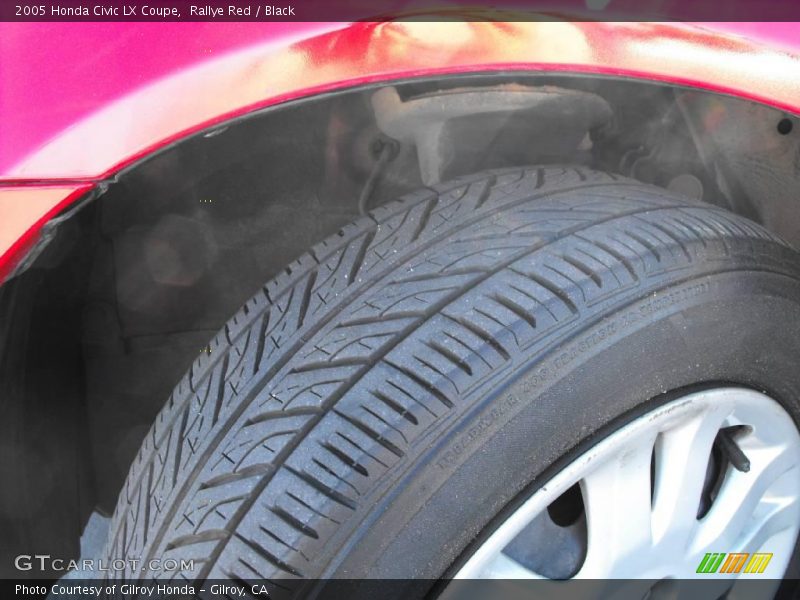 Rallye Red / Black 2005 Honda Civic LX Coupe