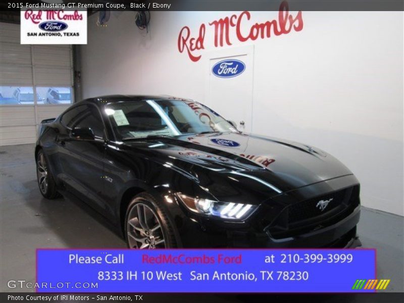 Black / Ebony 2015 Ford Mustang GT Premium Coupe