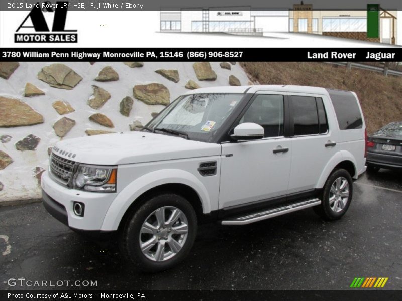 Fuji White / Ebony 2015 Land Rover LR4 HSE