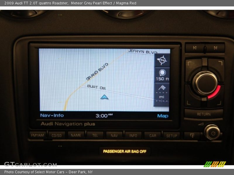 Meteor Grey Pearl Effect / Magma Red 2009 Audi TT 2.0T quattro Roadster