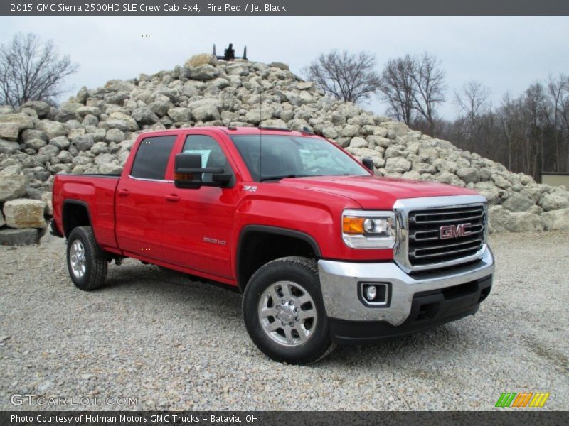 Fire Red / Jet Black 2015 GMC Sierra 2500HD SLE Crew Cab 4x4
