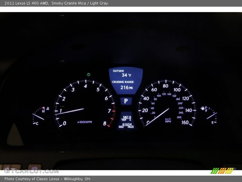 Smoky Granite Mica / Light Gray 2011 Lexus LS 460 AWD