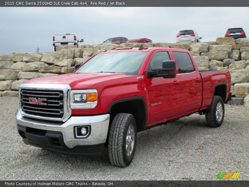 Fire Red / Jet Black 2015 GMC Sierra 2500HD SLE Crew Cab 4x4