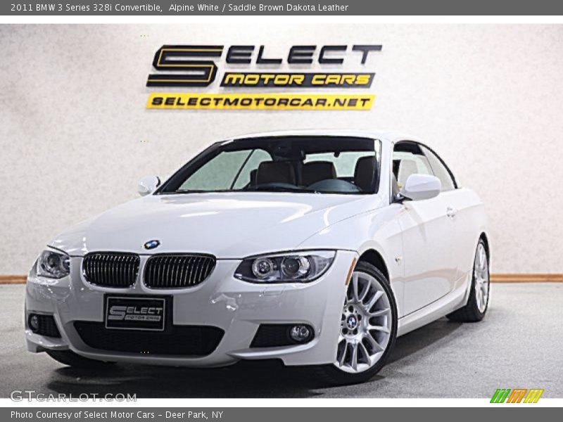 Alpine White / Saddle Brown Dakota Leather 2011 BMW 3 Series 328i Convertible