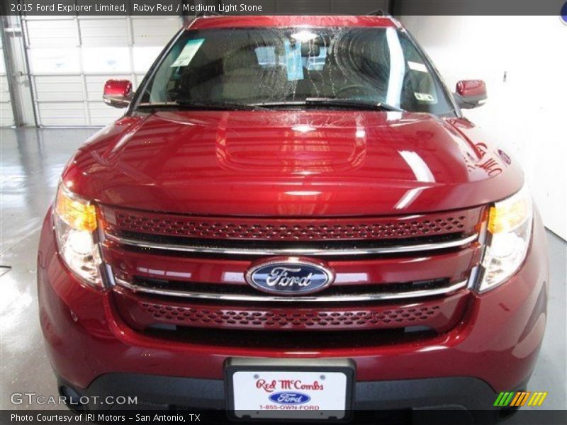 Ruby Red / Medium Light Stone 2015 Ford Explorer Limited