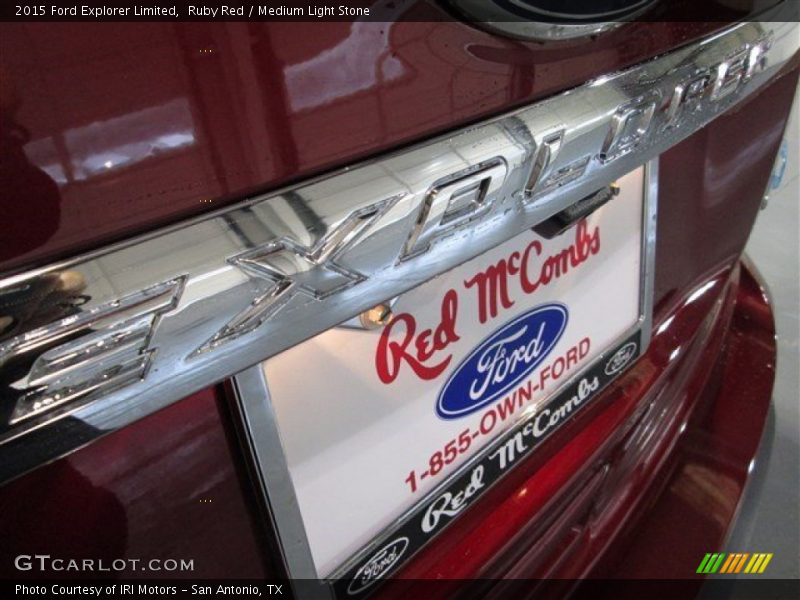 Ruby Red / Medium Light Stone 2015 Ford Explorer Limited