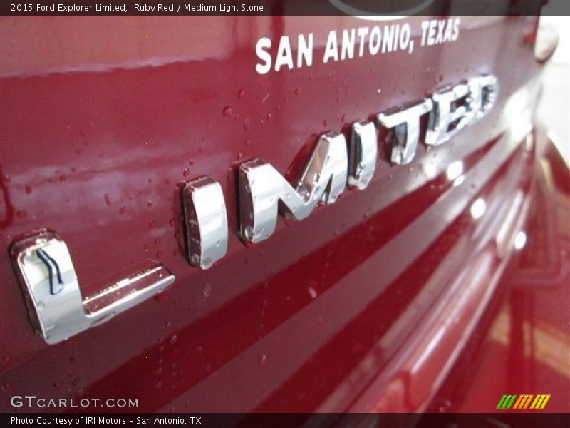 Ruby Red / Medium Light Stone 2015 Ford Explorer Limited
